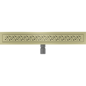 Mexen Flat M12 lineárny žľab 60 cm, kartáčované zlato - 1A21060-15