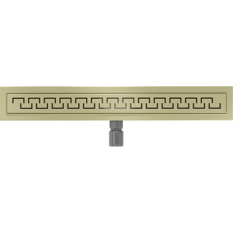 Mexen Flat M15 lineárny žľab 50 cm, kartáčované zlato - 1A24050-15
