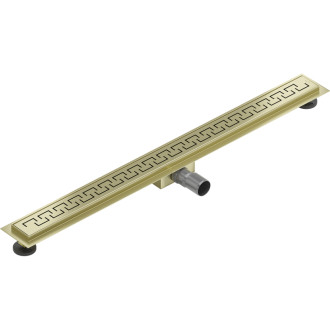 Mexen Flat M15 lineárny žľab 90 cm, kartáčované zlato - 1A24090-15