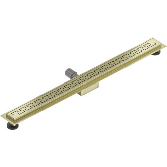 Mexen Flat M15 lineárny žľab 100 cm, kartáčované zlato - 1A24100-15