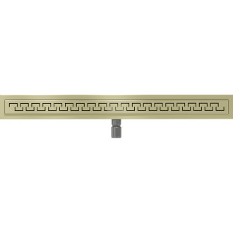 Mexen Flat M15 lineárny žľab 100 cm, kartáčované zlato - 1A24100-15