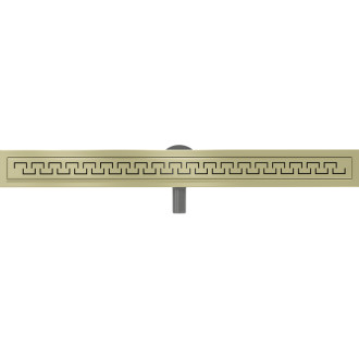 Mexen Flat 360° otočný lineárny odtok M15 80 cm, kartáčované zlato - 1A24080-40