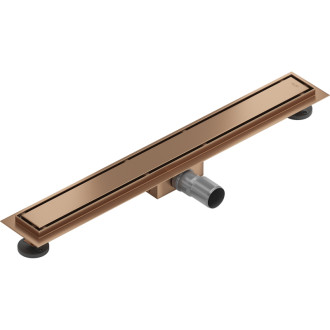 Mexen Flat M13 lineárny žľab 2v1 60 cm, kartáčovaná meď - 1C10060-15