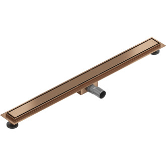 Mexen Flat M13 lineárny žľab 2v1 90 cm, kartáčovaná meď - 1C10090-15