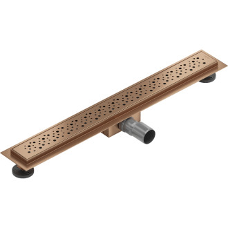 Mexen Flat M12 lineárny žľab 60 cm, kartáčovaná meď - 1C21060-15