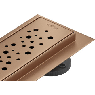 Mexen Flat M12 lineárny žľab 70 cm, kartáčovaná meď - 1C21070-15
