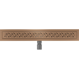 Mexen Flat M12 lineárny žľab 70 cm, kartáčovaná meď - 1C21070-15
