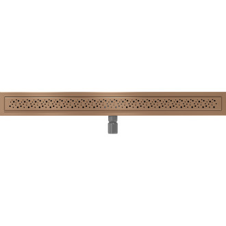 Mexen Flat M12 lineárny žľab 100 cm, kartáčovaná meď - 1C21100-15