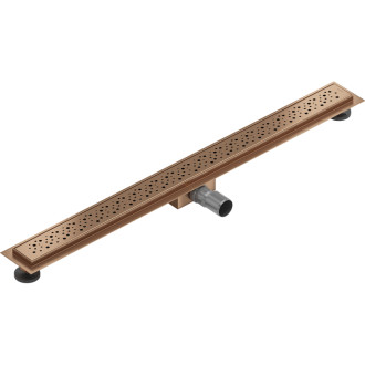 Mexen Flat M12 lineárny žľab 100 cm, kartáčovaná meď - 1C21100-15