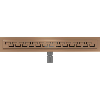 Mexen Flat M15 lineárny odtok 60 cm, kartáčovaná meď - 1C24060-15