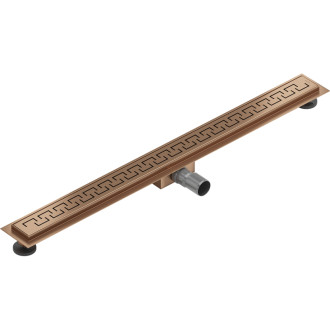 Mexen Flat M15 lineárny žľab 90 cm, kartáčovaná meď - 1C24090-15