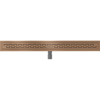 Mexen Flat M15 lineárny žľab 100 cm, kartáčovaná meď - 1C24100-15