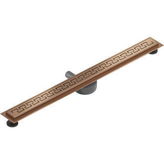 Mexen Flat 360° otočný lineárny odtok M15 100 cm, kartáčovaná meď - 1C24100-40