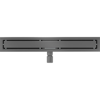 Lineárny žľab Mexen Flat M13 2v1 70 cm, kartáčovaný, sivý - 1E10070-15