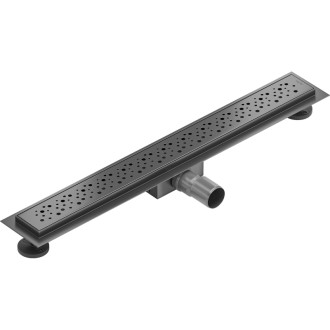 Lineárny odtok Mexen Flat M12 50 cm, kartáčovaný, sivý - 1E21050-15