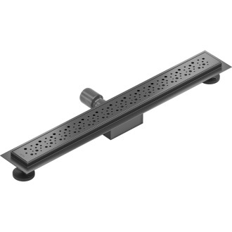 Lineárny odtok Mexen Flat M12 60 cm, kartáčovaný, sivý - 1E21060-15