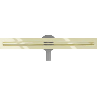 Mexen Flat 360° Slim lineárny otočný odtok 50 cm, zlatý - 1541050