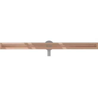 Mexen Flat 360° Slim lineárny otočný odtok 150 cm, ružové zlato - 1641150