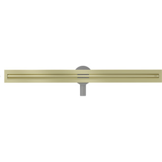 Mexen Flat 360° Slim lineárny otočný odtok 100 cm, kartáčované zlato - 1A41100