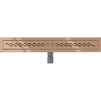 Lineárny odtok Mexen Flat M18 50 cm, ružové zlato - 1623050-15