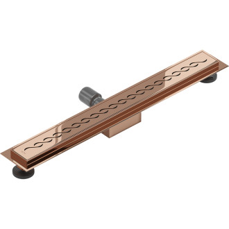 Lineárny odtok Mexen Flat M18 60 cm, ružové zlato - 1623060-15