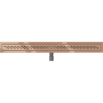 Lineárny odtok Mexen Flat M18 100 cm, ružové zlato - 1623100-15