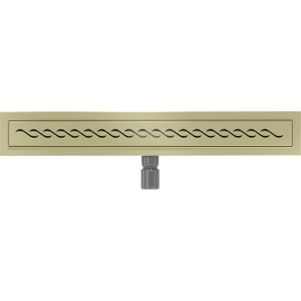 Mexen Flat M18 lineárny žľab 60 cm, kartáčované zlato - 1A23060-15