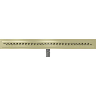 Mexen Flat M18 lineárny žľab 90 cm, kartáčované zlato - 1A23090-15