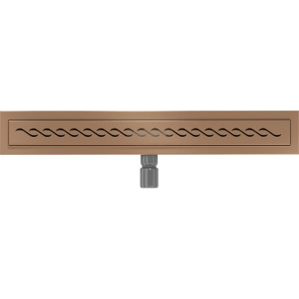 Mexen Flat M18 lineárny žľab 60 cm, kartáčovaná meď - 1C23060-15