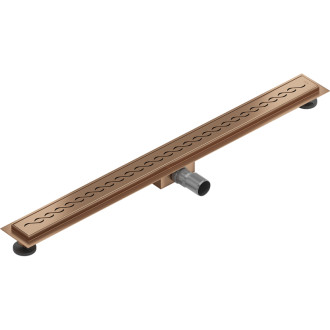 Mexen Flat M18 lineárny žľab 90 cm, kartáčovaná meď - 1C23090-15