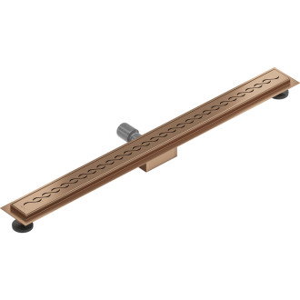 Mexen Flat M18 lineárny žľab 100 cm, kartáčovaná meď - 1C23100-15