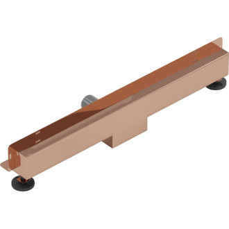 Mexen Flat Wall lineárny stenový odtok 2v1 60 cm, ružové zlato - 1630060