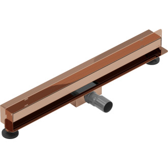 Mexen Flat Wall lineárny stenový odtok 2v1 70 cm, ružové zlato - 1630070