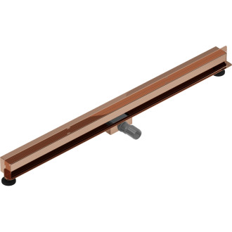 Mexen Flat Wall lineárny stenový odtok 2v1 120 cm, ružové zlato - 1630120