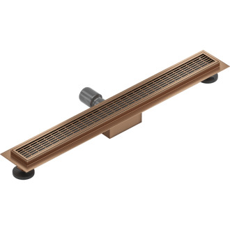Mexen Flat M33 lineárny žľab 50 cm, kartáčovaná meď - 1C33050-15