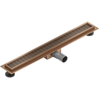 Mexen Flat M33 lineárny žľab 60 cm, kartáčovaná meď - 1C33060-15