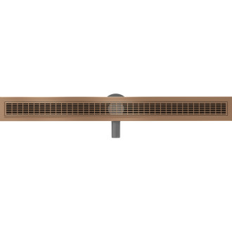 Mexen Flat 360° M33 lineárny otočný odtok 90 cm, kartáčovaná meď - 1C33090-40