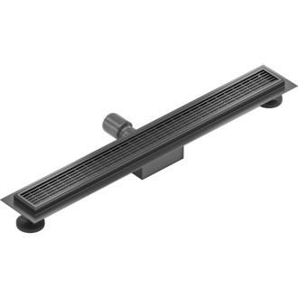 Lineárny odtok Mexen Flat M33 60 cm, kartáčovaný, sivý - 1E33060-15