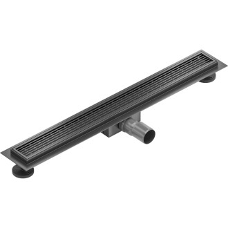 Lineárny odtok Mexen Flat M33 60 cm, kartáčovaný, sivý - 1E33060-15