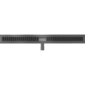Lineárny odtok Mexen Flat M33 100 cm, kartáčovaný, sivý - 1E33100-15