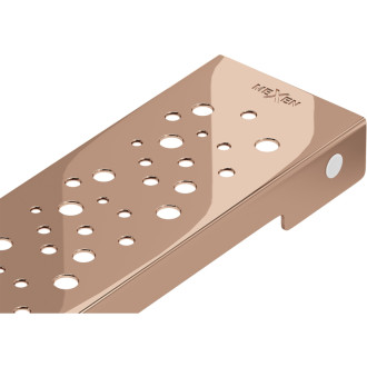 Krytka Mexen Flat M12 pre lineárny žľab 50 cm, ružové zlato - 1621050