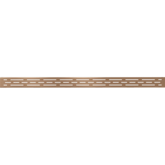 Kryt Mexen Flat M01 pre lineárny žľab 100 cm, kartáčovaná meď - 1C20100