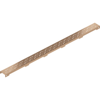 Krytka Mexen Flat M12 pre lineárny žľab 100 cm, kartáčovaná meď - 1C21100