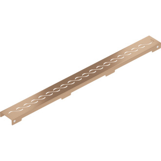 Krytka Mexen Flat M18 pre lineárny žľab 50 cm, kartáčovaná meď - 1C23050