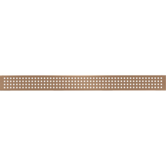 Kryt Mexen Flat M08 pre lineárny žľab 60 cm, kartáčovaná meď - 1C25060