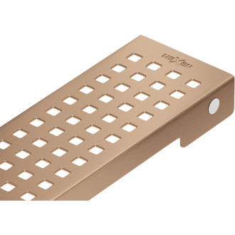 Kryt Mexen Flat M08 pre lineárny žľab 90 cm, kartáčovaná meď - 1C25090