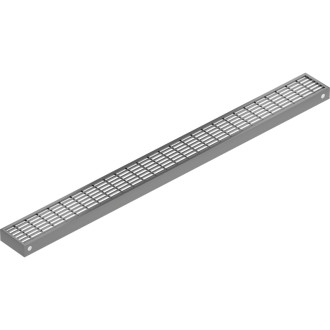 Kryt Mexen Flat M33 pre lineárny žľab 60 cm, kartáčovaný, pištoľovo sivý - 1E33060