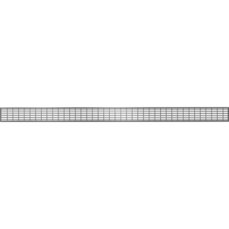 Kryt Mexen Flat M33 pre lineárny žľab 100 cm, kartáčovaný, pištoľovo sivý - 1E33100