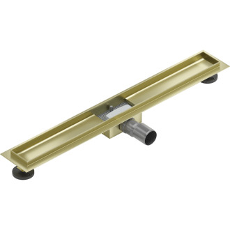Mexen Ploché teleso pre lineárny žľab 70 cm, kartáčované zlato - 1A15070