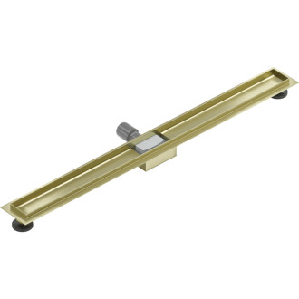 Mexen Ploché teleso pre lineárny žľab 90 cm, kartáčované zlato - 1A15090